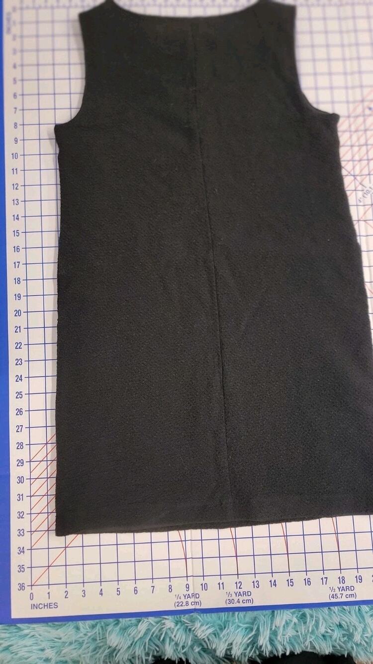 Eileen Fisher Dress Womens Small Black Knit Sheath Tank LBD Minimal